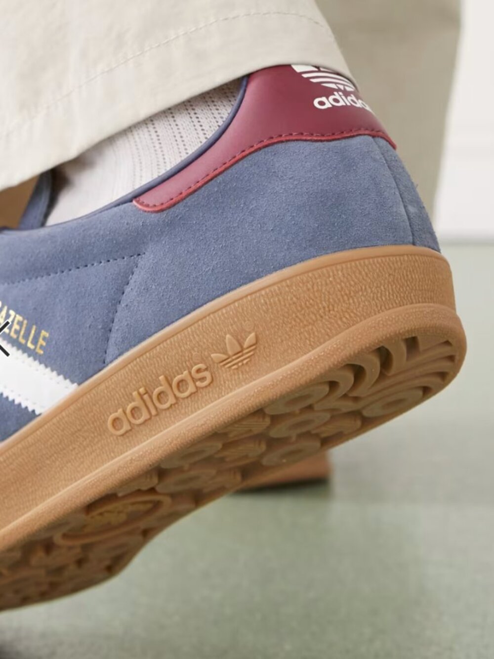Adidas Originals Gazelle Indoor Sneakers, Navy, Womens 7 - Picture 4 of 11